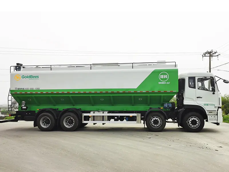 GoldBees ElectricHydraulic Auger Bulk Feed Transport Truck View 6