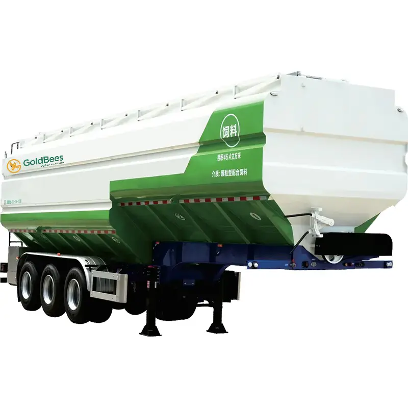 China GoldBees Electric/Hydraulic Auger Conveyor Bulk Feed Transport Semi-Trailer ---Advanced Efficiency & Durability Suppliers, Factories