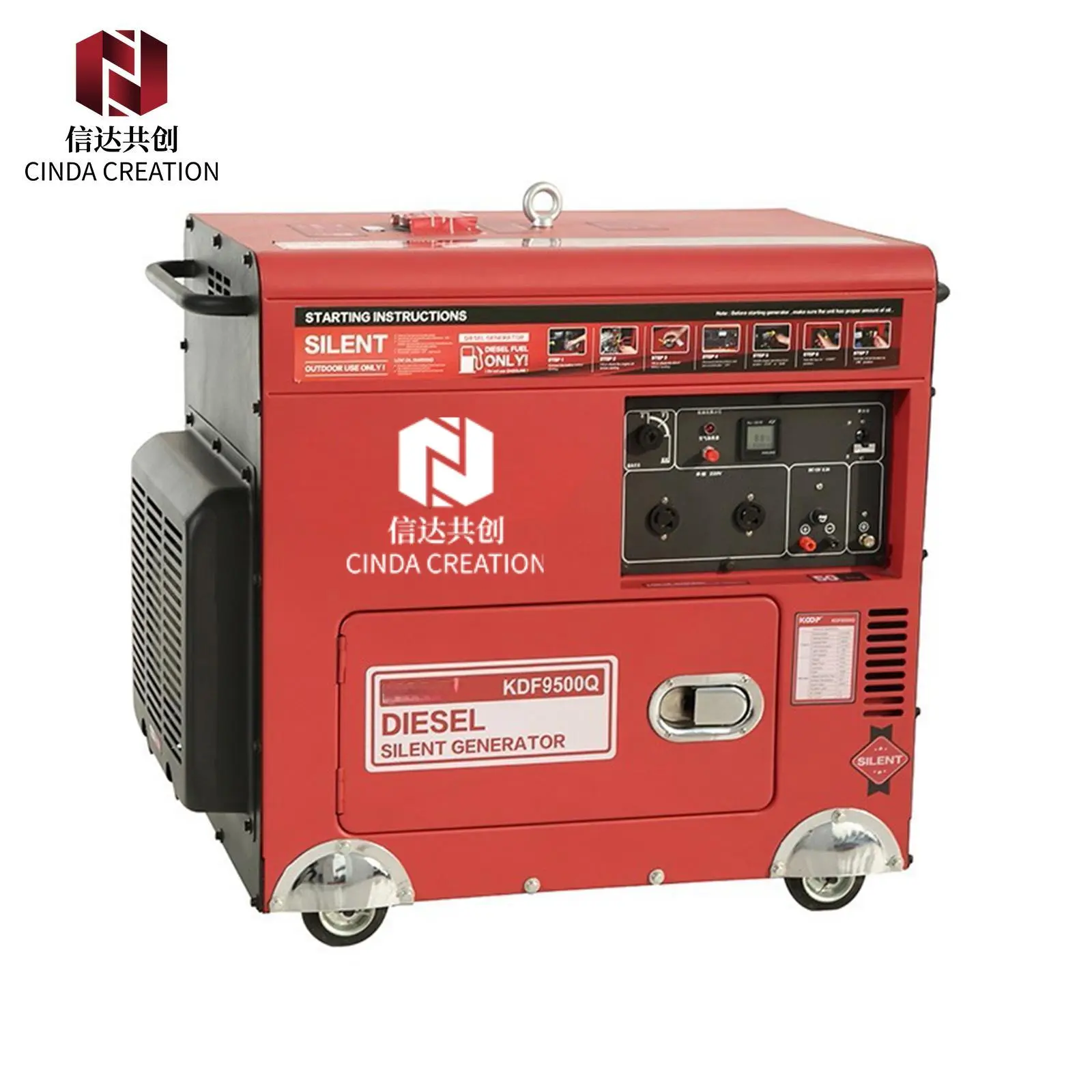 High-Quality 6.6kVA 8KW Silent Diesel Generator Set Diesel Engine with Soundproof Enclosure Supplier, Service