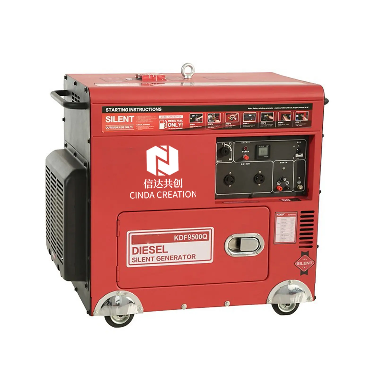 High-Quality 6.6kVA 8KW Silent Diesel Generator Set Diesel Engine with Soundproof Enclosure Supplier, Service