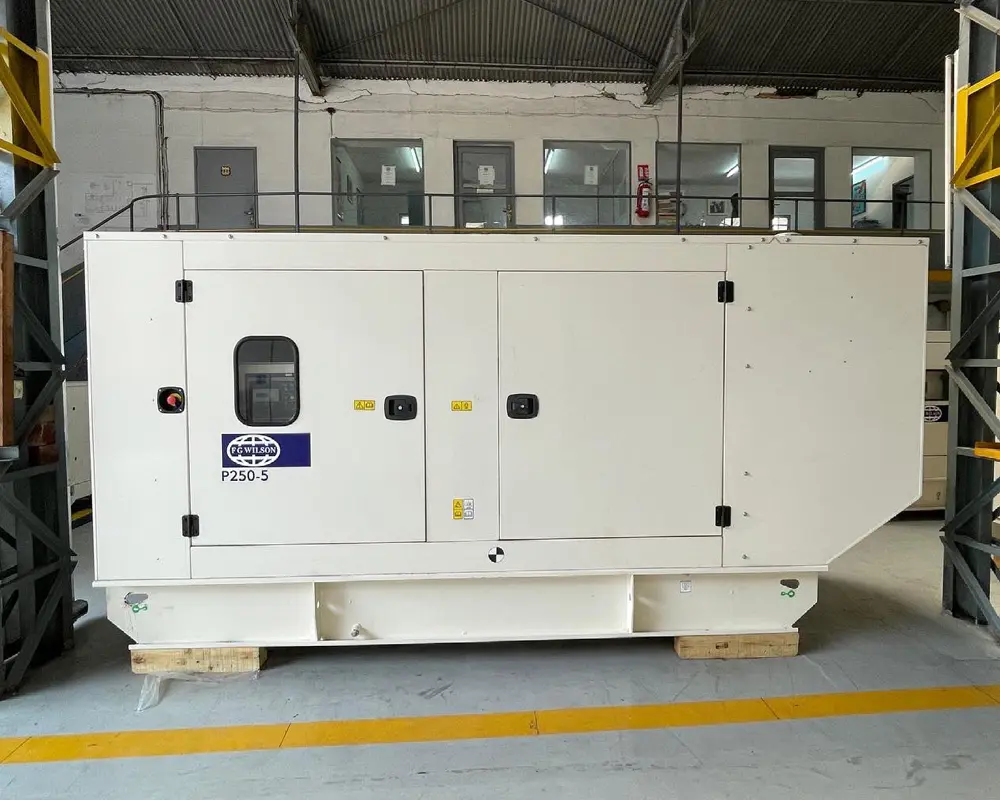 FG Wilson P250-5 silent diesel generator installation