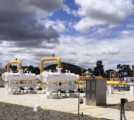 Industrial generator sets on an oil pipeline project