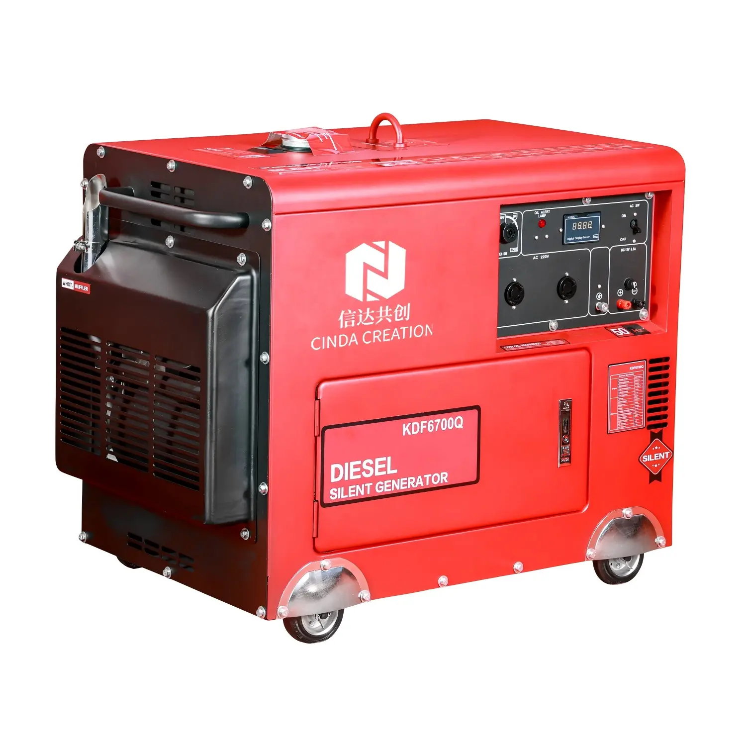 Cheap Versatile KDF6700Q Quiet Generator Set Portable Power Source 4.5kVA 5.0kVA Exporters, Service