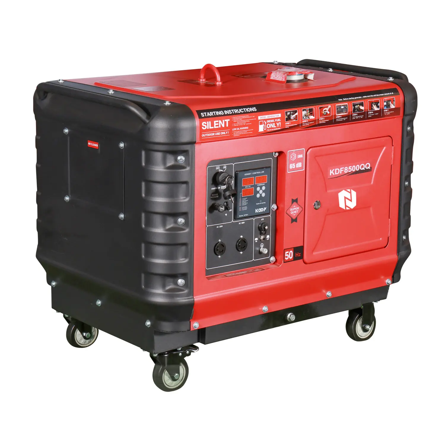 China KDF8500QQ Super Quiet Mini Diesel Power Generator Set Ultra Low Noise Suppliers, Exporter