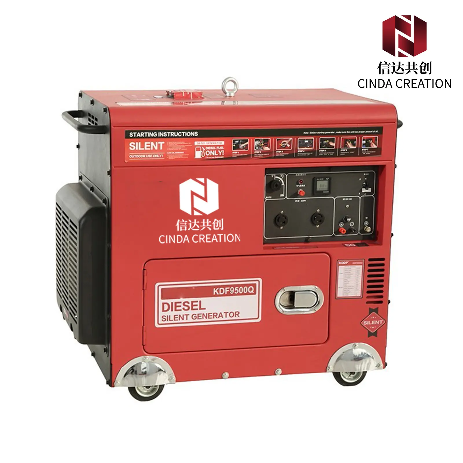 High-Quality 6.6kVA 8KW Silent Diesel Generator Set Diesel Engine with Soundproof Enclosure Supplier, Service