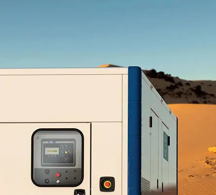 Generator set with dedicated high ambient temperature enclosure