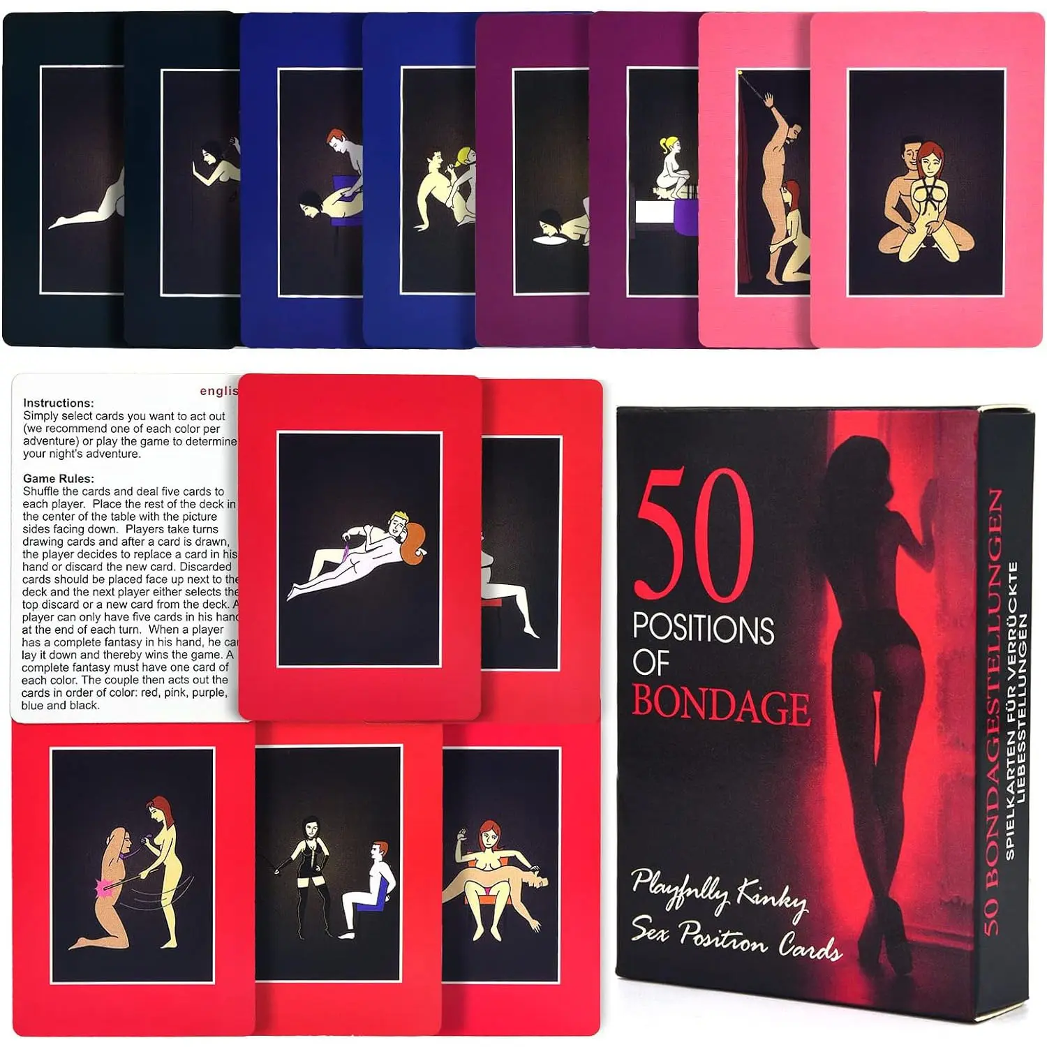 ODM BDSM Sex Position Cards 50 Positions Bedroom Game Factories, Factory