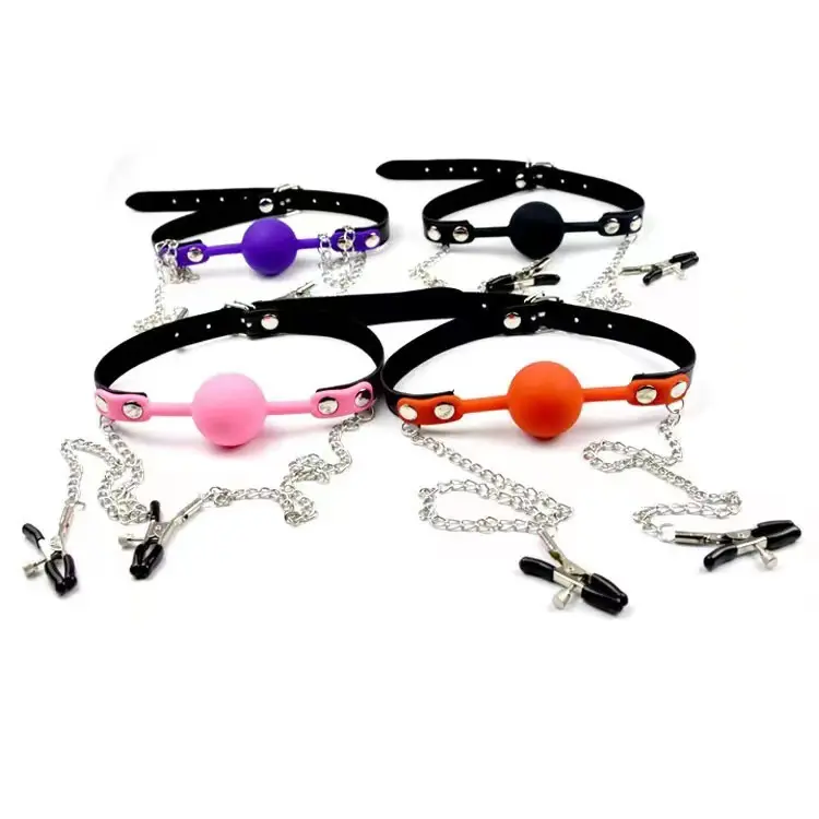 Wholesale Mouth Gag Ball with Removable Nipple Clitoris Factory, Suppliers
