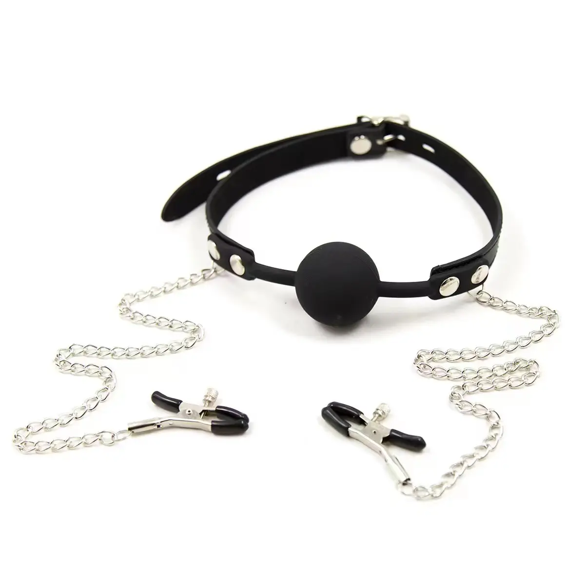 Wholesale Mouth Gag Ball with Removable Nipple Clitoris Factory, Suppliers
