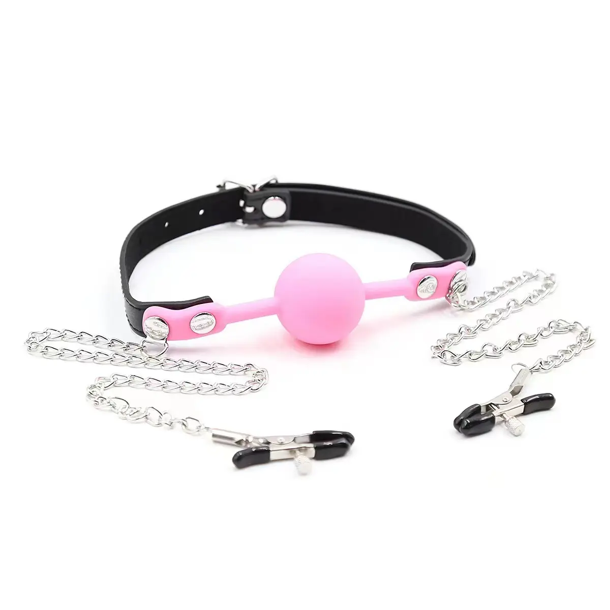 Wholesale Mouth Gag Ball with Removable Nipple Clitoris Factory, Suppliers