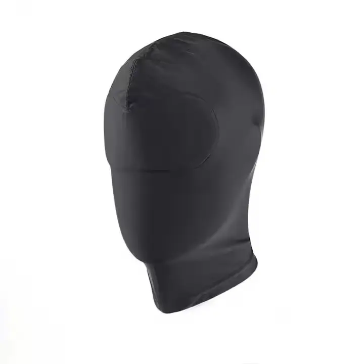 Wholesale BDSM Elasti Sex Hood Black Spandex Face Mask Factory, Manufacturers