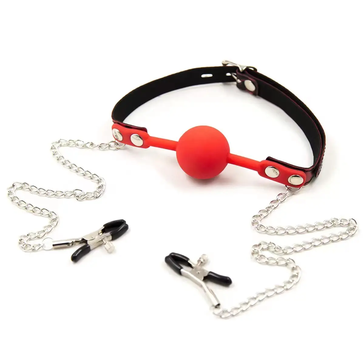 Wholesale Mouth Gag Ball with Removable Nipple Clitoris Factory, Suppliers