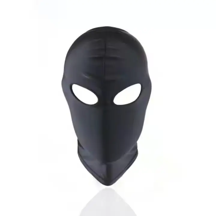 Wholesale BDSM Elasti Sex Hood Black Spandex Face Mask Factory, Manufacturers