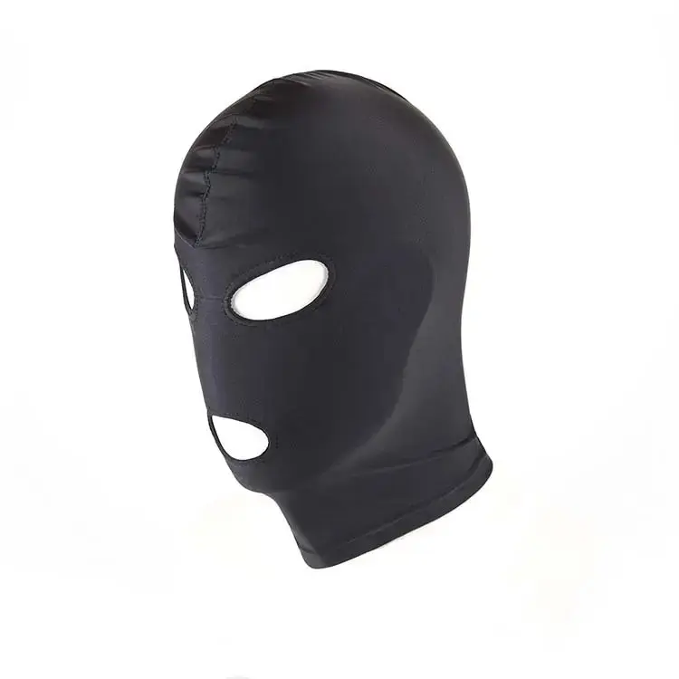 Wholesale BDSM Elasti Sex Hood Black Spandex Face Mask Factory, Manufacturers