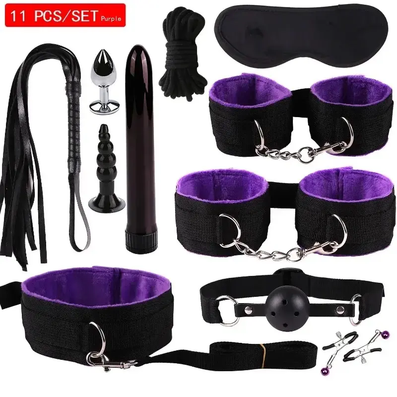 ODM BDSM Toys Bondage Restraint Set 11pcs Suppliers, Manufacturers