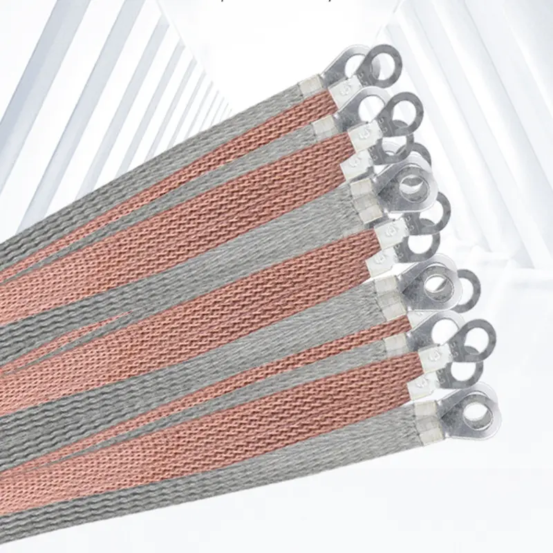 China Suppliers Factory Soft Connection Conductive Tape Copper Flat Wire for Reliable Electrical Connections