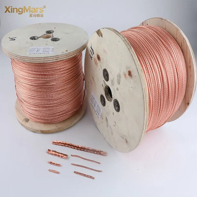 Custom Rectangular Copper Braided Wires from China Suppliers | Factory Direct, 8/12 Spindles, Tailored Solutions