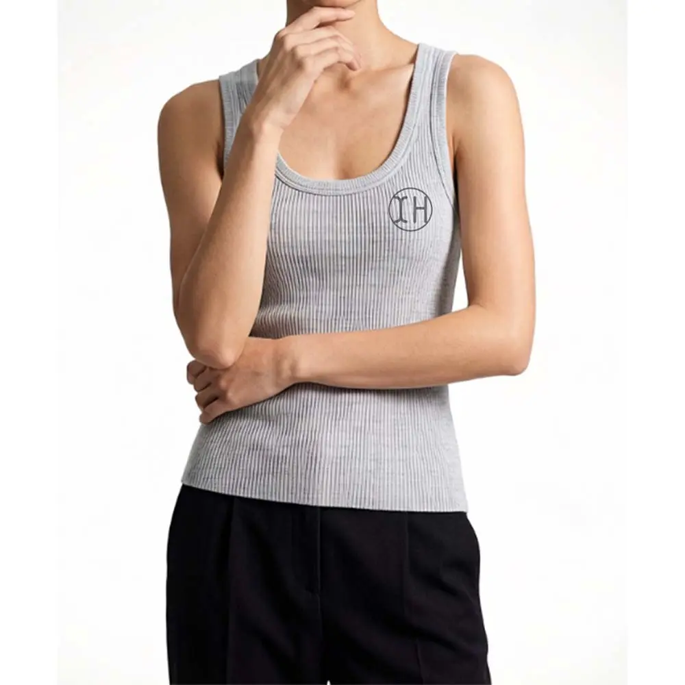 Custom XH-Fashion Custom Logo Women's Ribbed Racerback Tank Top, Personalized Fitted Sleeveless Cami, Customizable Casual Knit Top for Her Manufacturer, Supplier