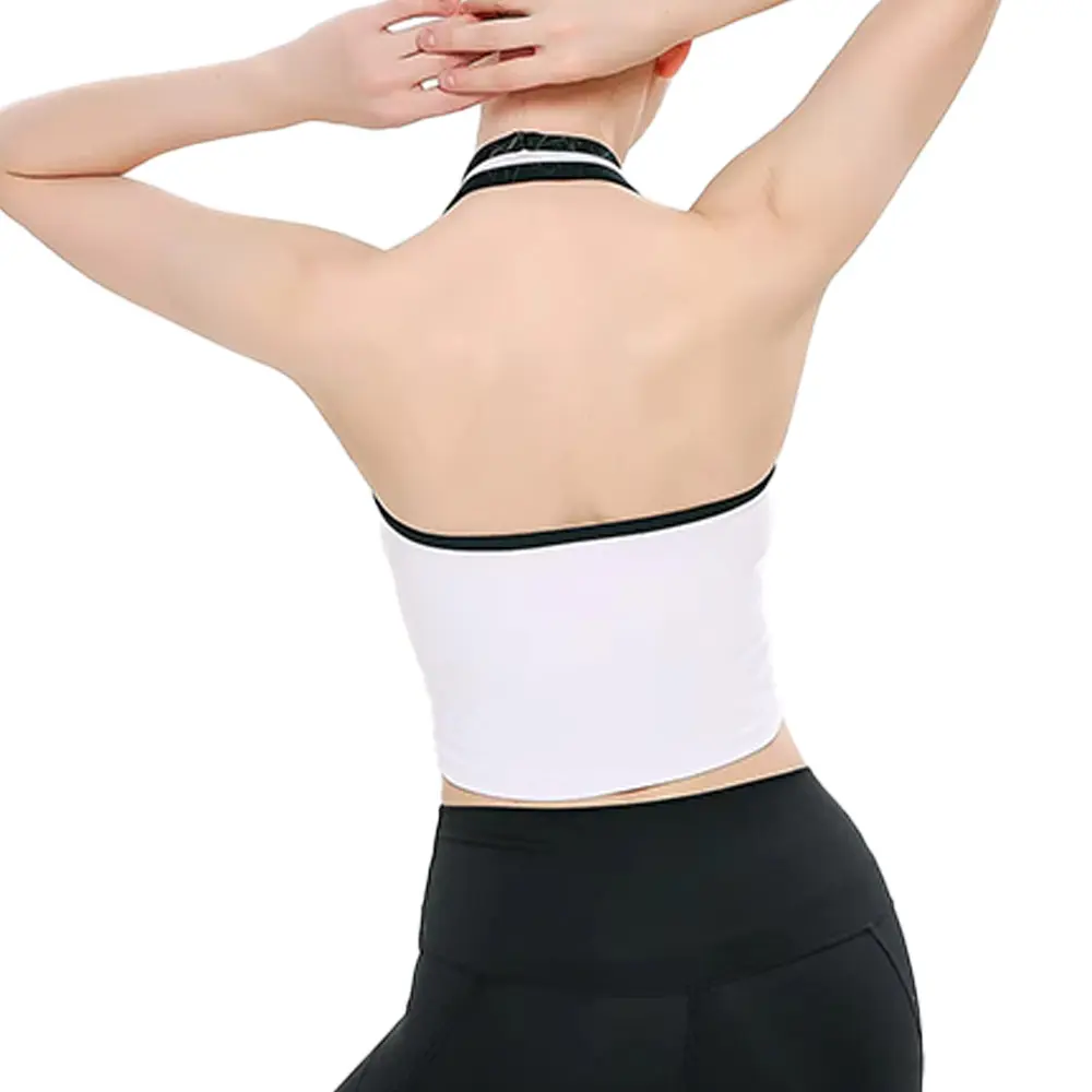 OEM XH-Fashion Women's Halter Neck Sports Bra | High-Stretch Workout Crop Top for Yoga, Gym & Athleisure Manufacturers, Factory