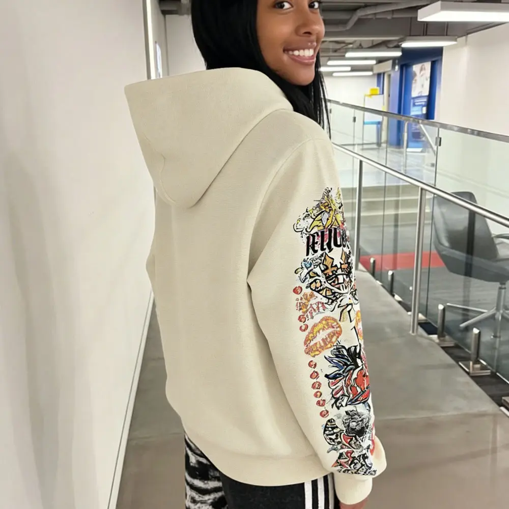 High-Quality XH-Fashion Cotton Printed Hoodie for Women's Casual Activewear Women Activewear Manufacturer Manufacturer, Manufacturers