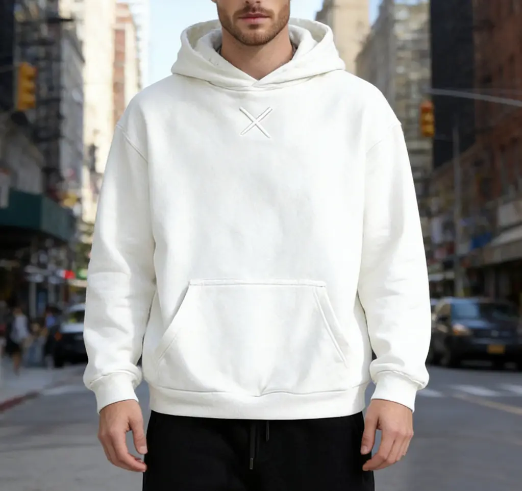 Custom XH-Fashion Customizable Distressed Cotton Hoodie - Edgy Streetwear Style Manufacturer, Supplier