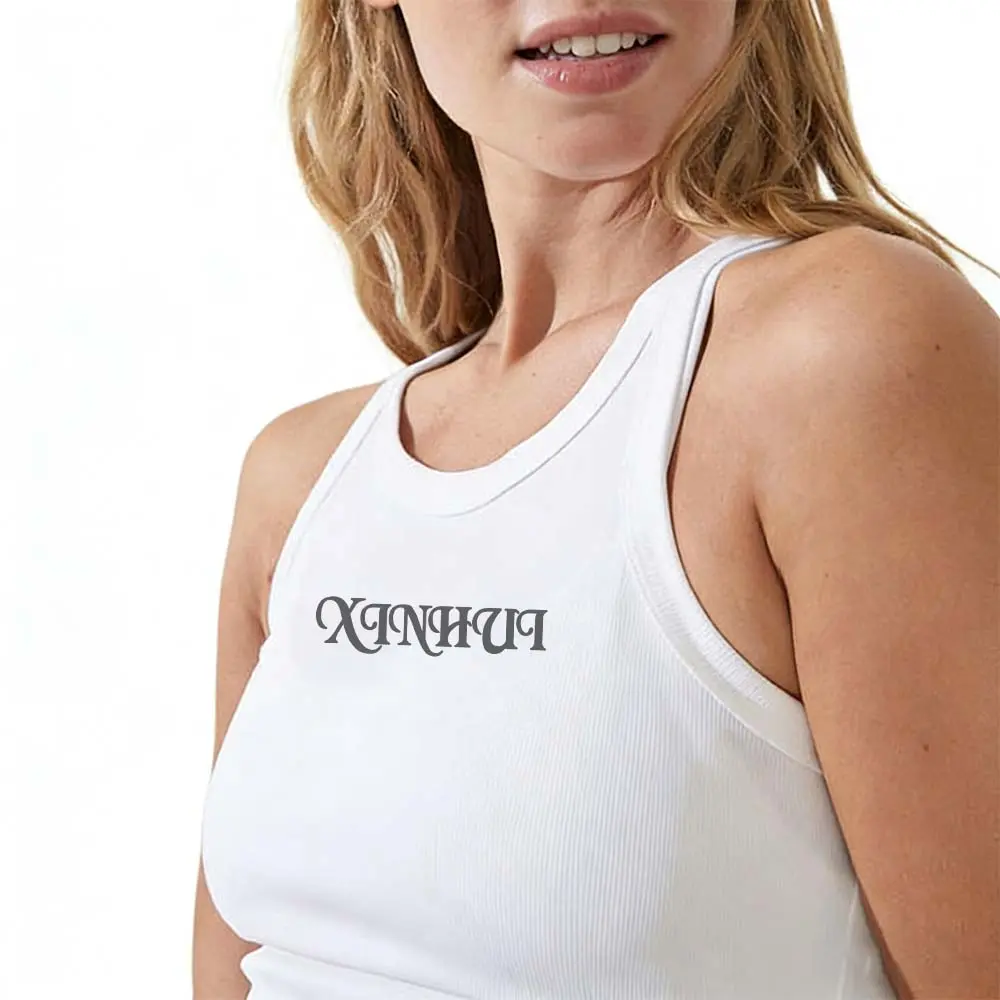 OEM XH-Fashion Custom Logo Women's 2-Piece Tennis Outfit, Personalized Racerback Tank Top & Pleated Skort Set, Customizable Activewear for Sports Supplier, Factory