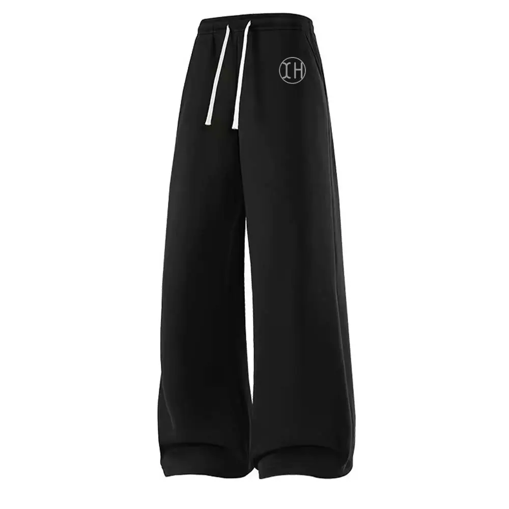 Custom XH-Fashion Custom Logo Wide Leg Sweatpants, Personalized Drawstring Baggy Casual Pants for Men & Women, Customizable Colors, Patterns & Sizes Manufacturers, Supplier