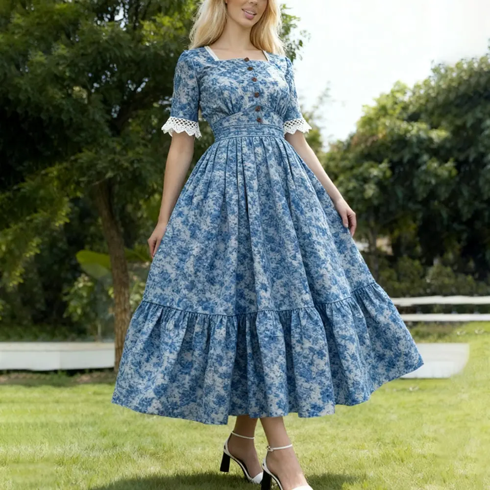 XH-20 OEM Women's Long Dress - Design Detail