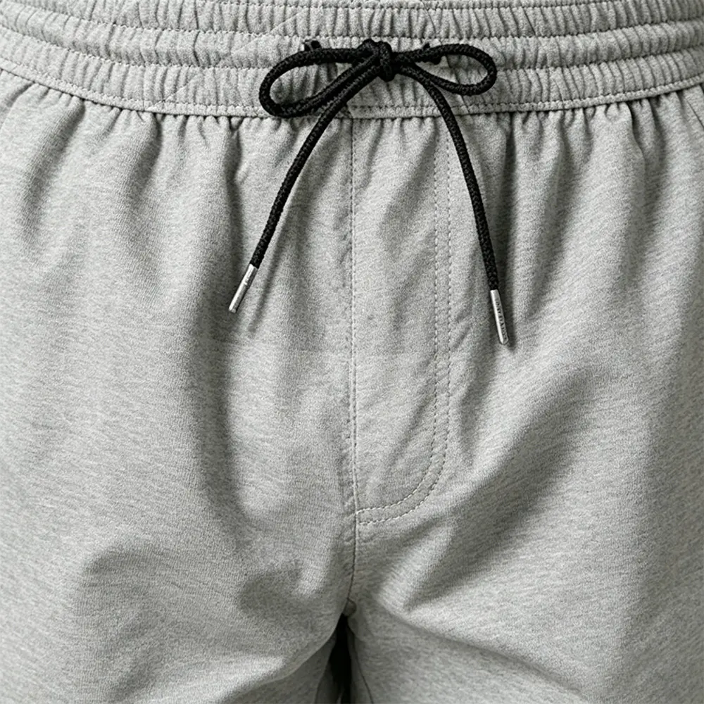 OEM XH-Fashion Men's Heather Gray Casual Drawstring Shorts - Lightweight Breathable Everyday Lounge & Workout Shorts Manufacturers, Factory