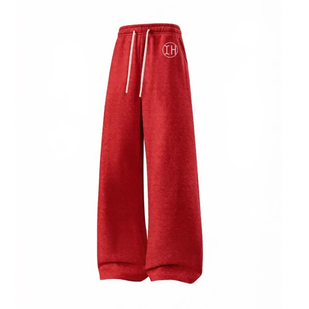 Custom XH-Fashion Custom Logo Wide Leg Sweatpants, Personalized Drawstring Baggy Casual Pants for Men & Women, Customizable Colors, Patterns & Sizes Manufacturers, Supplier