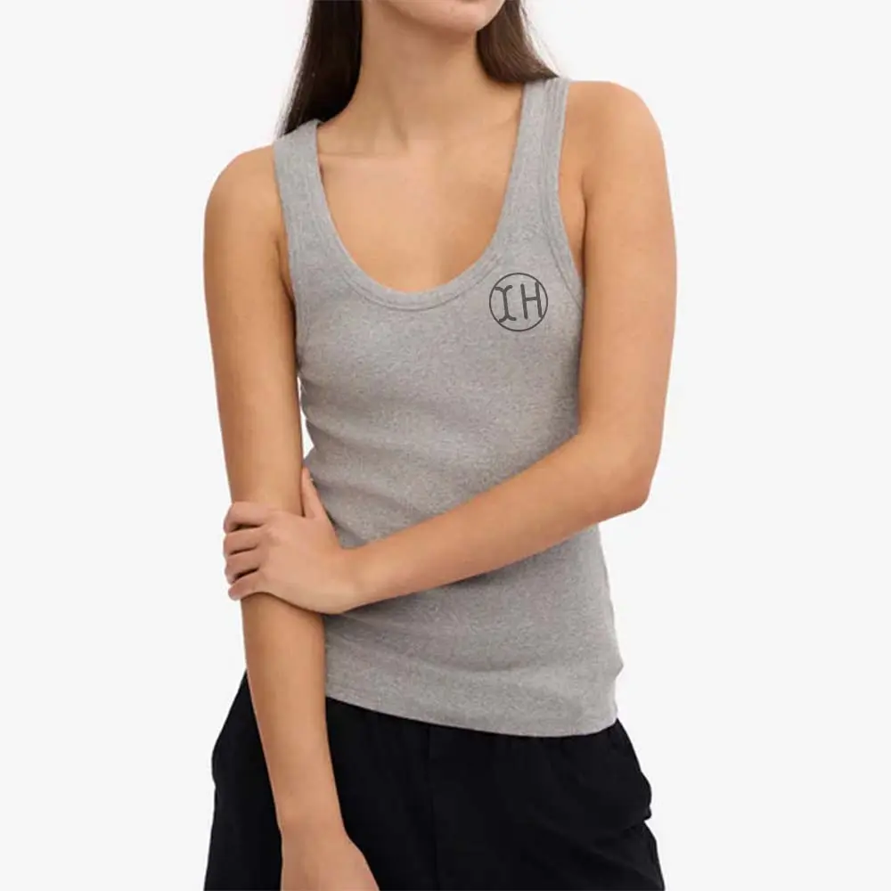 Custom XH-Fashion Custom Logo Women's Ribbed Racerback Tank Top, Personalized Fitted Sleeveless Cami, Customizable Casual Knit Top for Her Manufacturer, Supplier