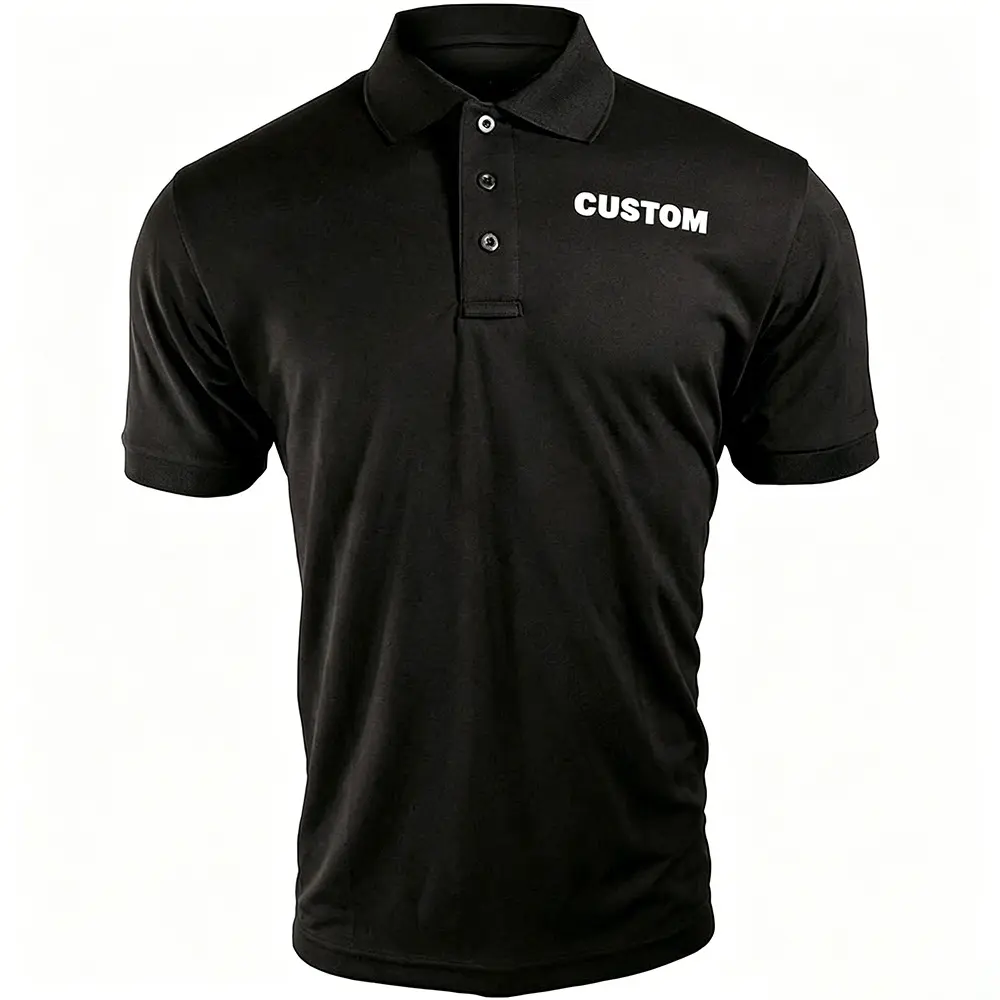 Custom XH-Fashion Custom Logo Quick Dry Men’s Polo Shirt | Short Sleeve Collar Uniform Polo Tee OEM ODM Private Label Custom Work Shirts Supplier, Factory
