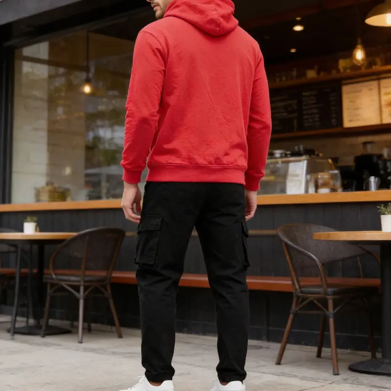 Custom XH-Fashion Customizable Distressed Cotton Hoodie - Edgy Streetwear Style Street Style Men's Printed Hoodie Hoodie And Sweatpants Set Men Tracksuit Manufacturer Factory, Suppliers