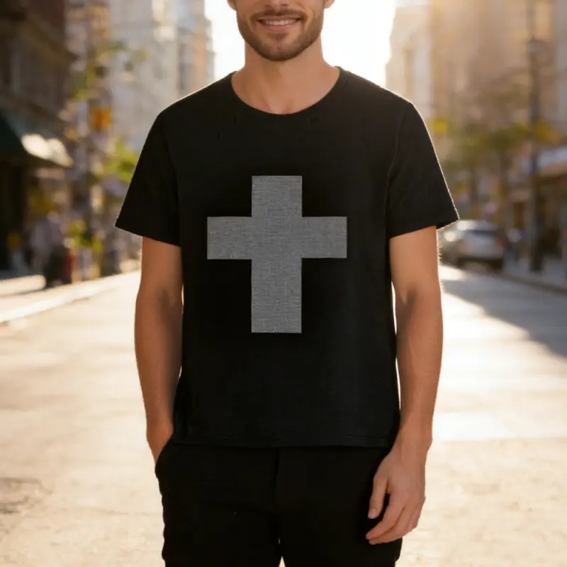 High-Quality XH-Fashion Customize Men Contrast Color Round Neck T-shirt Manufacturers, Supplier