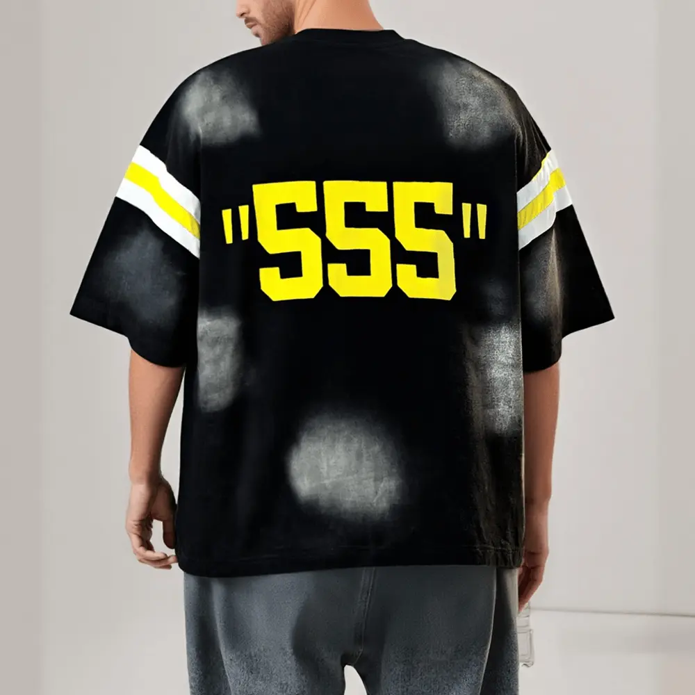 High-Quality XH-Fashion Customize Men Contrast Color Round Neck T-shirt-1 Supplier, Suppliers