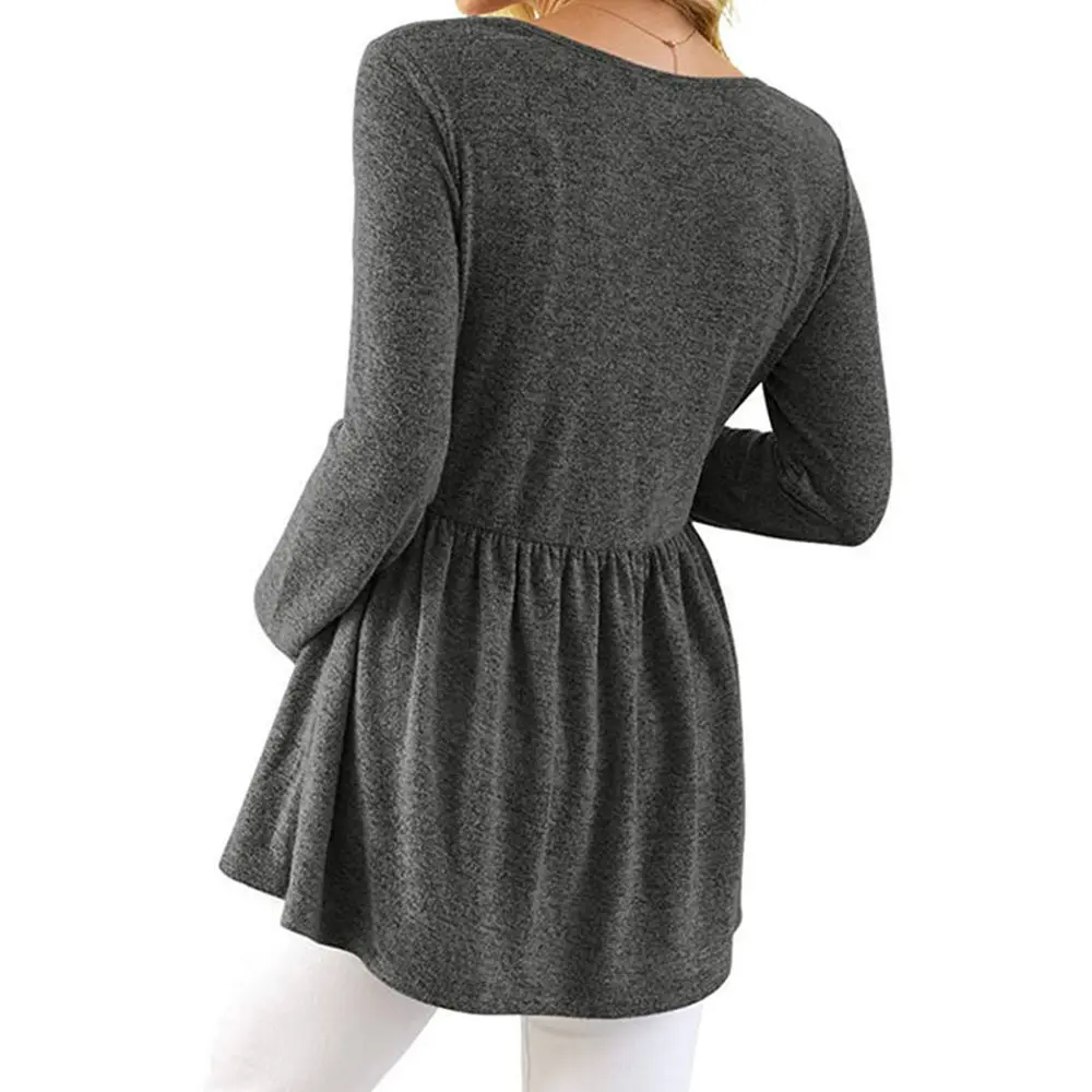 High-Quality XH-Fashion OEM Women's Maternity Long Sleeve Top Loose Fit Flowy Pregnancy T-Shirt Manufacturer Manufacturer, Supplier