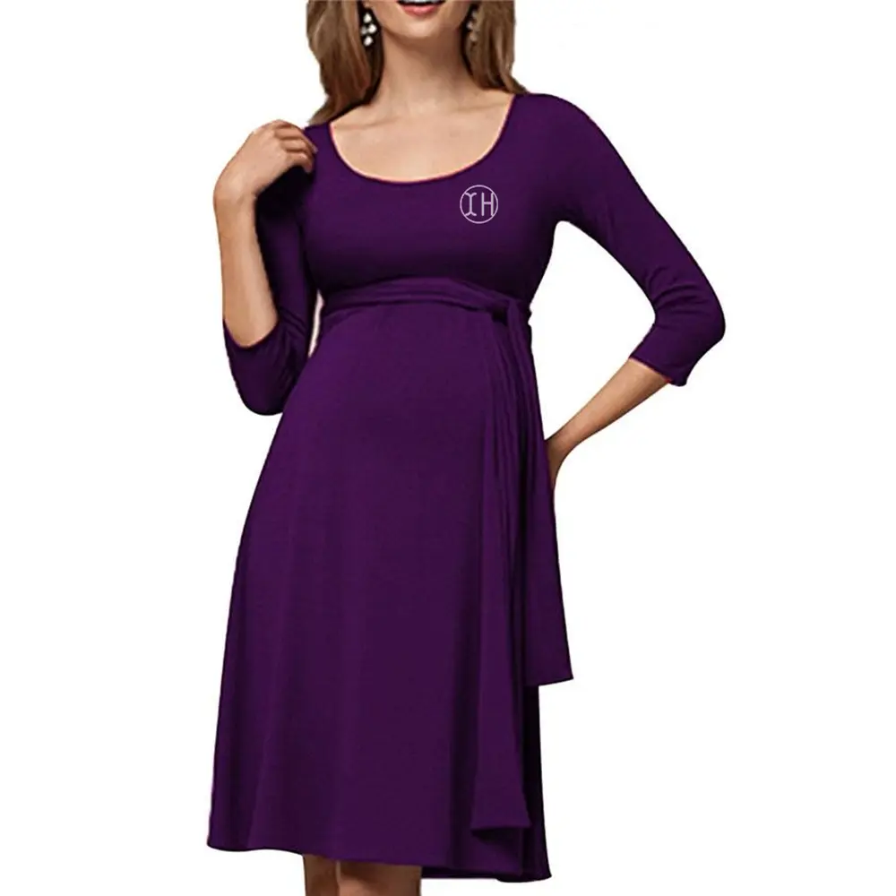 High-Quality XH-Fashion OEM Women's short Dress Maternity short Dress - Elegant Women's  Dress for Expecting Moms Women Dress Manufacturer Supplier-1-1 Manufacturer, Factories