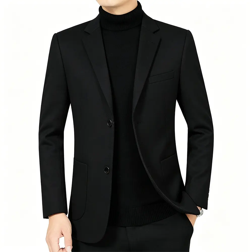 High-Quality XH-Fashion OEM ODM Vintage Houndstooth Plaid Wool Blazer, Custom Embroidery Business Casual Tweed Jacket Manufacturer, Manufacturers