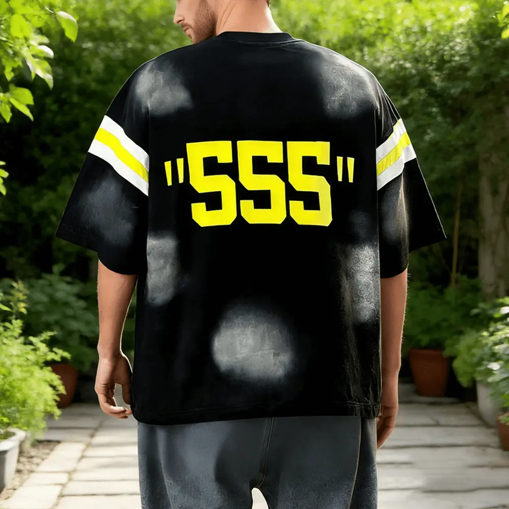 High-Quality XH-Fashion Customize Men Contrast Color Round Neck T-shirt-1 Supplier, Suppliers