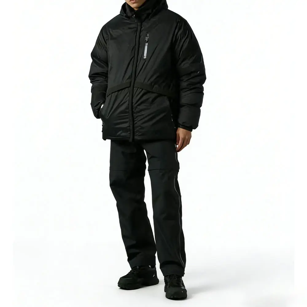 Custom XH-Fashion Men's Colorblock Puffer Jacket - Water-Resistant Insulated Winter Down Coat for Hiking & Cold Weather Factory, Suppliers