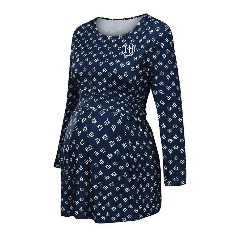 High-Quality XH-Fashion OEM Women's 3/4 Sleeve Maternity Top Ruched Waist Breastfeeding Blouse Manufacturer Manufacturers, Suppliers