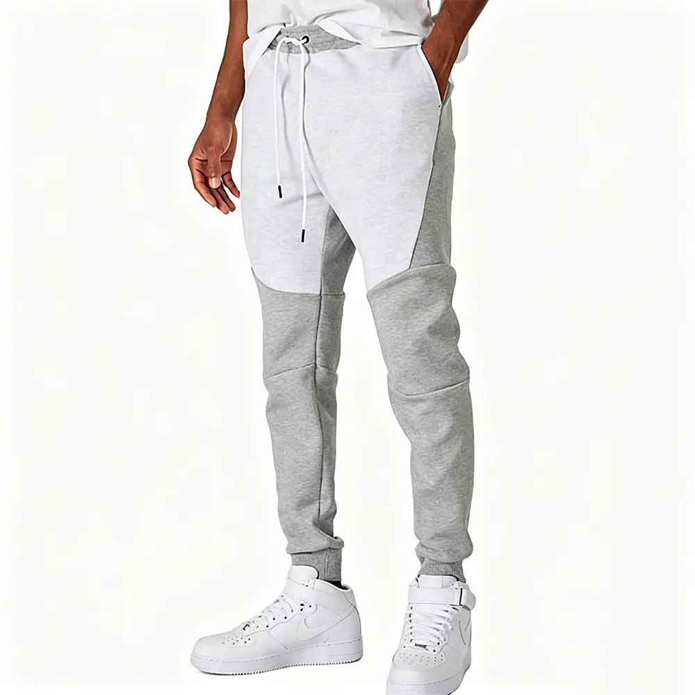 OEM XH-Fashion Custom Logo Color Block Raglan Hoodie Tracksuit | Men’s Full Zip Hooded Jacket & Jogger Pants 2 Piece Set OEM ODM Private Label Manufacturer, Factories