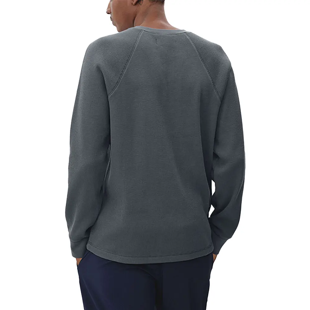 High-Quality XH-Fashion Japanese Style Vintage Waffle Henley Long Sleeve T-Shirt Manufacturers, Suppliers