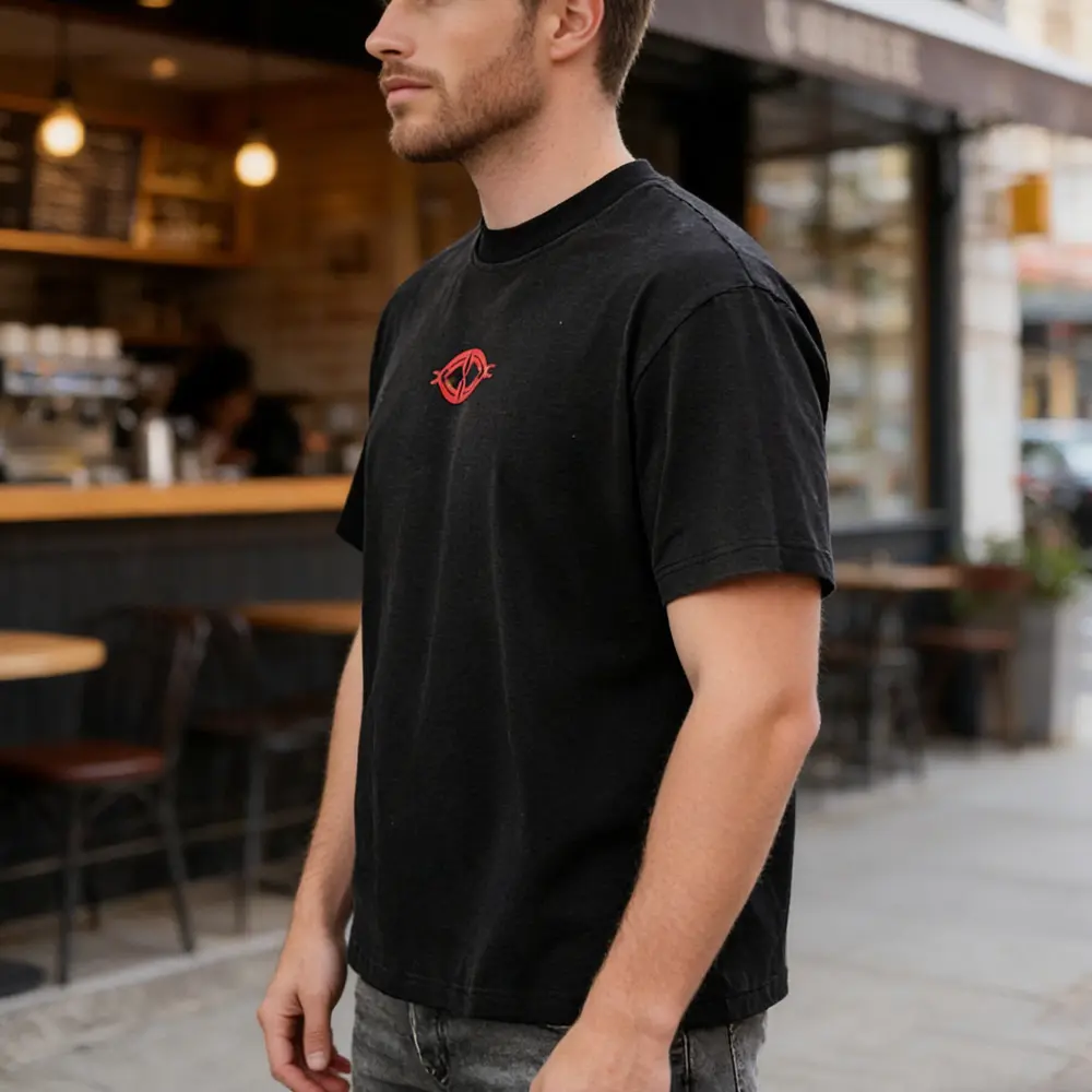High-Quality XH-Fashion  Customizable Distressed Cotton Tee - Edgy Streetwear Style Factories, Suppliers