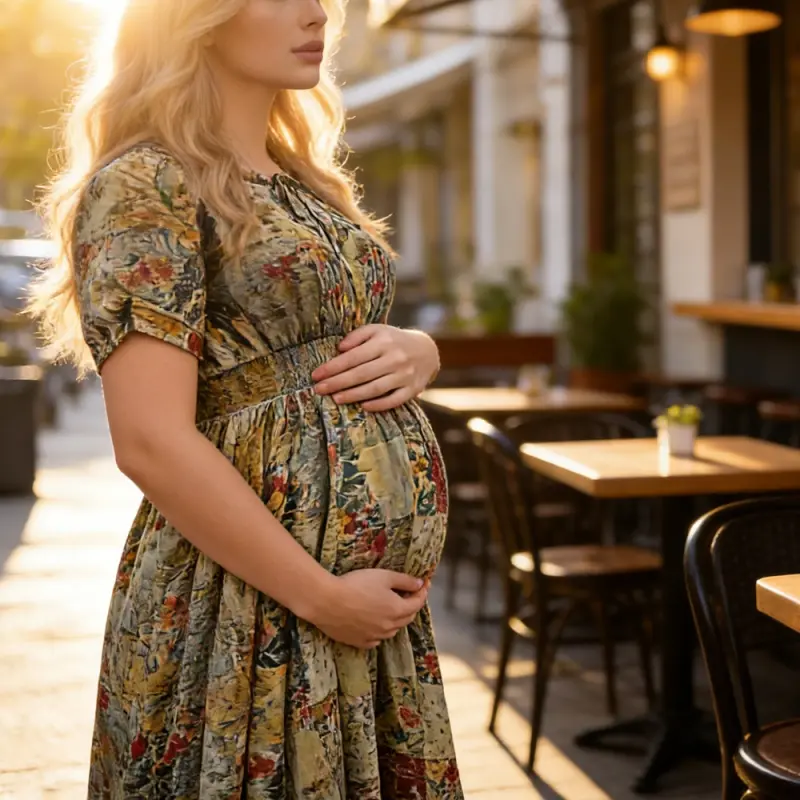 OEM XH-Fashion Maternity Long Dress - Elegant Women's Maxi Dress for Expecting Moms Women Dress Manufacturer Factory, Suppliers
