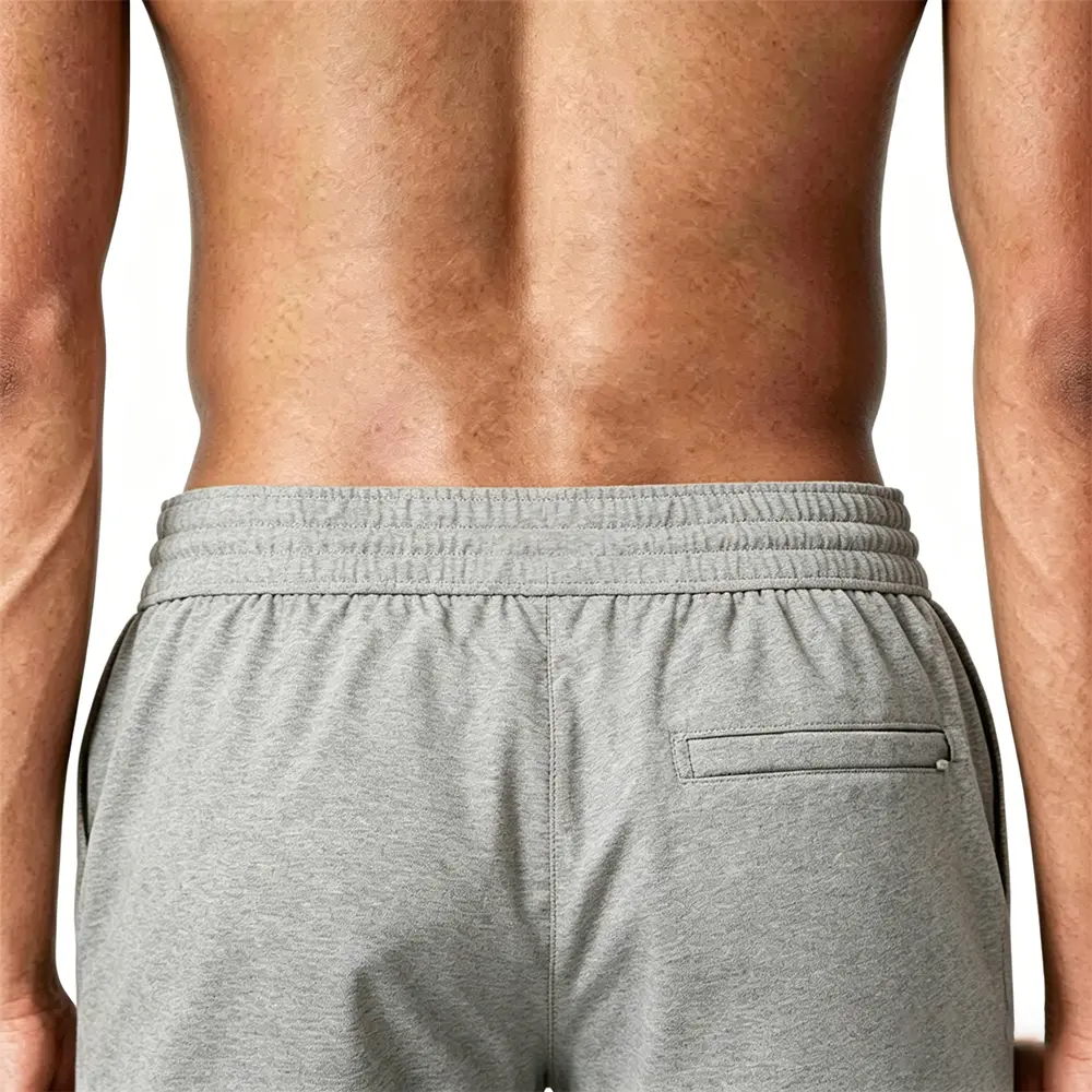 OEM XH-Fashion Men's Heather Gray Casual Drawstring Shorts - Lightweight Breathable Everyday Lounge & Workout Shorts Manufacturers, Factory