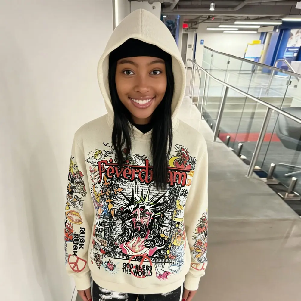 High-Quality XH-Fashion Cotton Printed Hoodie for Women's Casual Activewear Women Activewear Manufacturer Manufacturer, Manufacturers