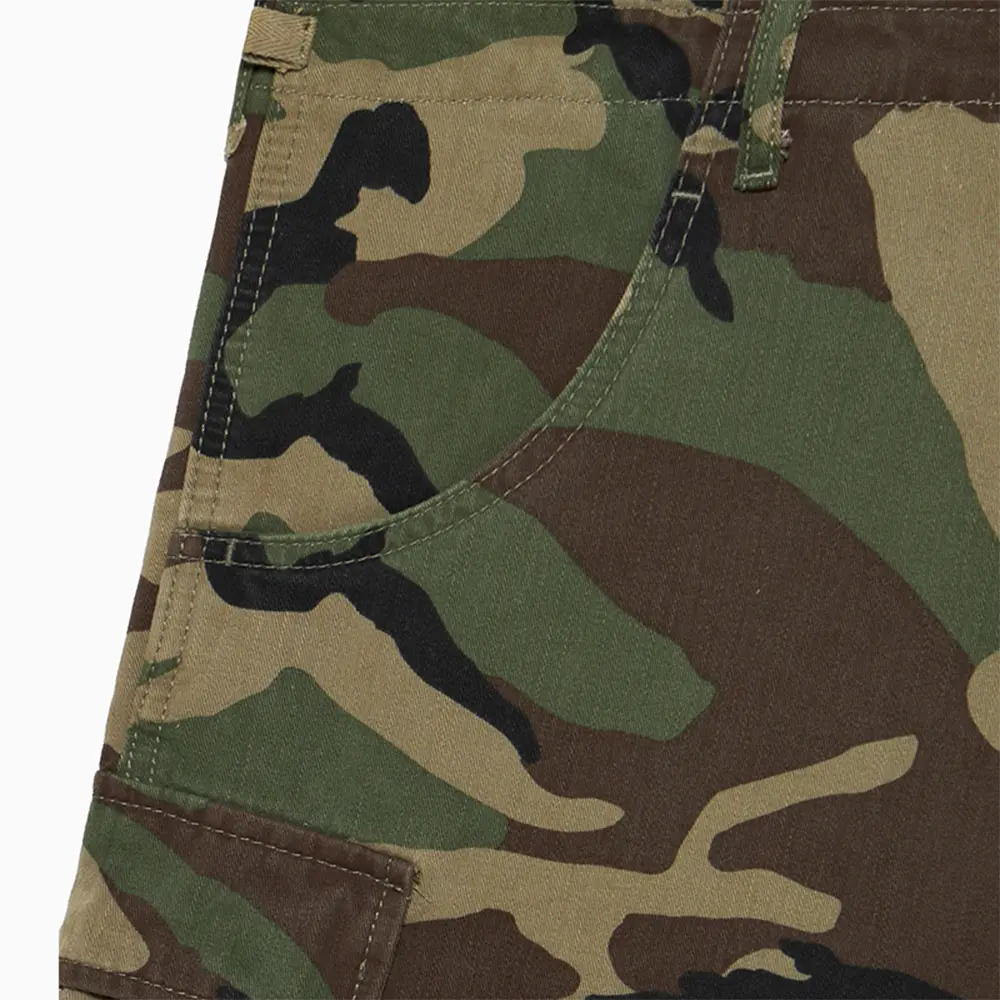 OEM XH-Fashion Custom Logo Woodland Camo Cargo Shorts | Men’s Multi Pocket Loose Fit Camouflage Casual Shorts OEM ODM Private Label Manufacturer, Factory