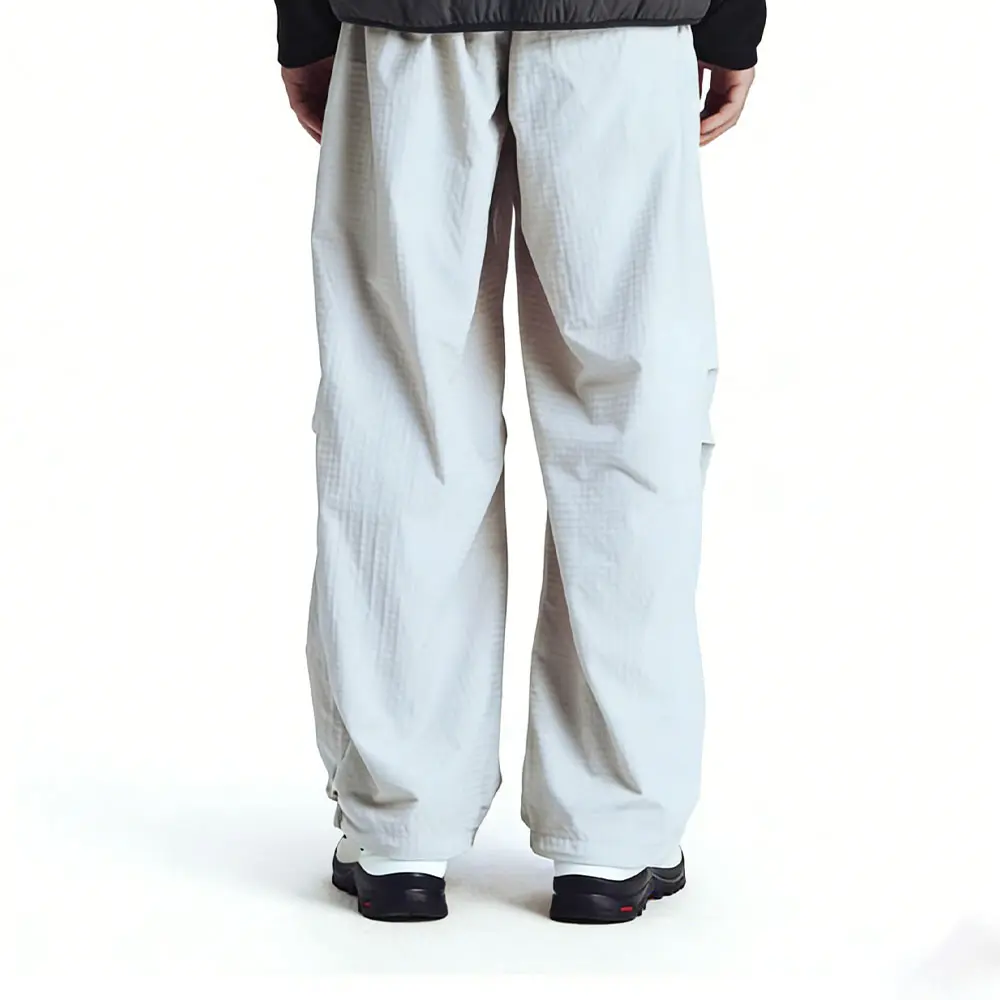 OEM XH-Fashion Men's Lightweight Grid Parachute Pants - Breathable Quick-Dry Wide Leg Casual Trousers for Streetwear & Outdoor Supplier, Factory