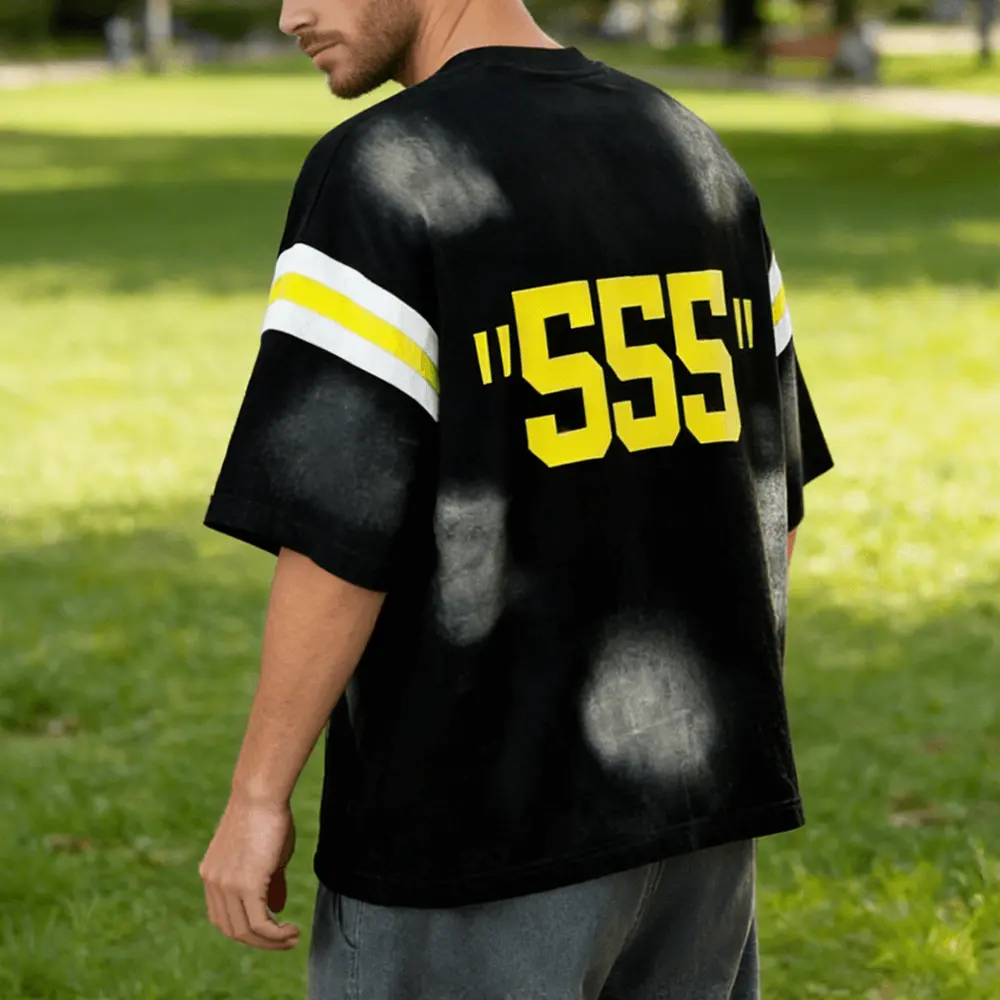 High-Quality XH-Fashion Customize Men Contrast Color Round Neck T-shirt-1 Supplier, Suppliers